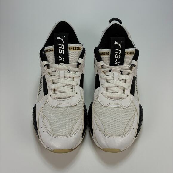 Puma RS-X Final Round Lace Up White Black Running Shoes 389823-01 Youth Size 6.5 - Picture 3 of 11